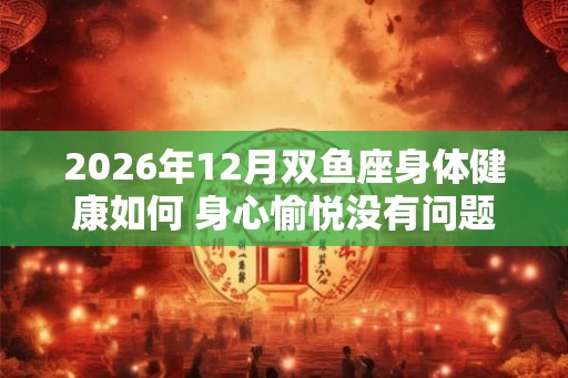 2026年12月双鱼座身体健康如何 身心愉悦没有问题