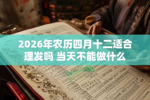 2026年农历四月十二适合理发吗 当天不能做什么