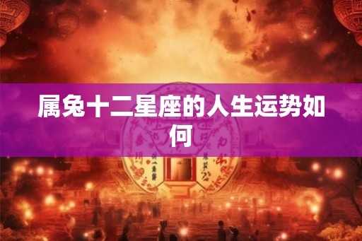 属兔十二星座的人生运势如何