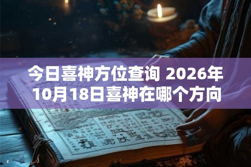 今日喜神方位查询 2026年10月18日喜神在哪个方向
