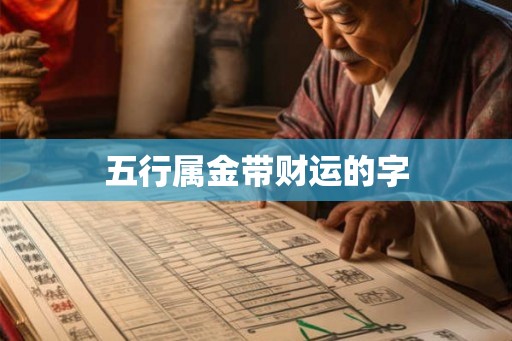 五行属金带财运的字 五行属金带财运的字