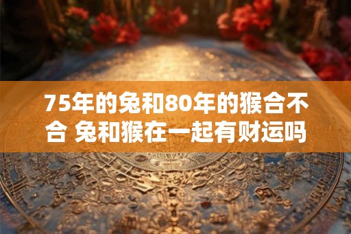 75年的兔和80年的猴合不合 兔和猴在一起有财运吗 75年的兔和80年的猴合不合 兔和猴在一起有财运吗