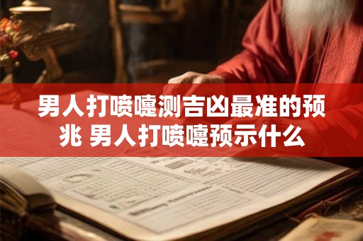 男人打喷嚏测吉凶最准的预兆 男人打喷嚏预示什么