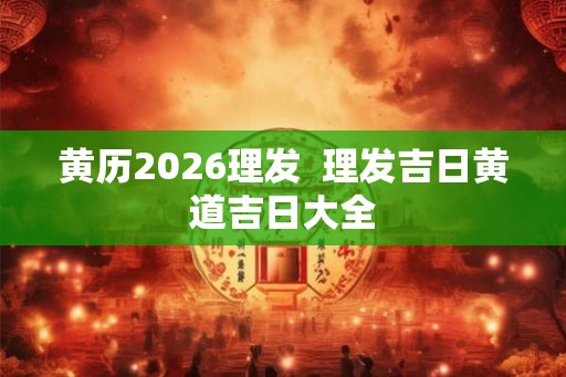 黄历2026理发  理发吉日黄道吉日大全