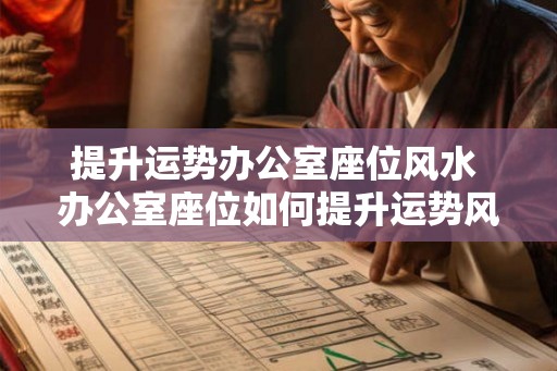 提升运势办公室座位风水 办公室座位如何提升运势风水 提升运势办公室座位风水 办公室座位如何提升运势风水