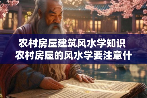 农村房屋建筑风水学知识 农村房屋的风水学要注意什么