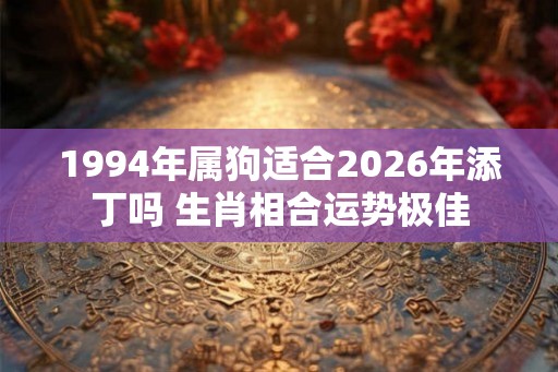 1994年属狗适合2026年添丁吗 生肖相合运势极佳