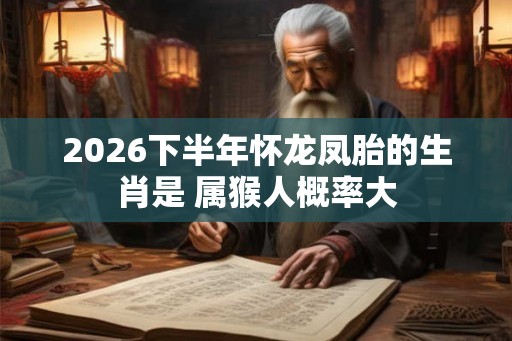 2026下半年怀龙凤胎的生肖是 属猴人概率大 2026下半年怀龙凤胎的生肖是 属猴人概率大