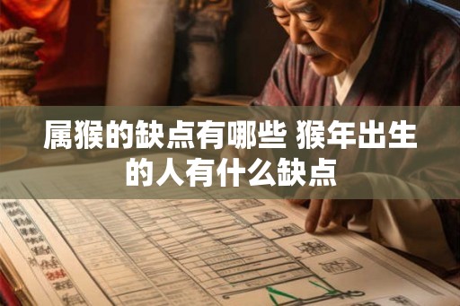 属猴的缺点有哪些 猴年出生的人有什么缺点
