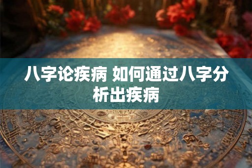 八字论疾病 如何通过八字分析出疾病