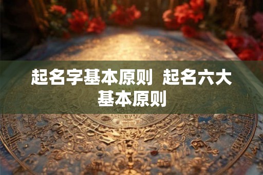 起名字基本原则 起名六大基本原则 起名字基本原则 起名六大基本原则