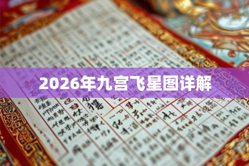 2026年九宫飞星图详解