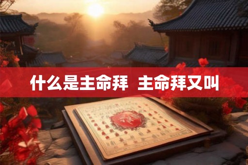 什么是主命拜  主命拜又叫