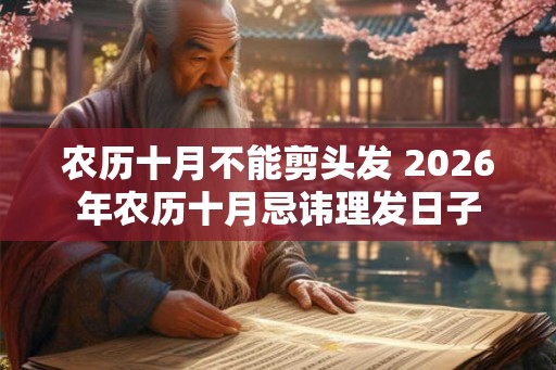 农历十月不能剪头发 2026年农历十月忌讳理发日子