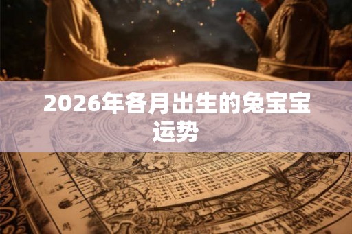2026年各月出生的兔宝宝运势