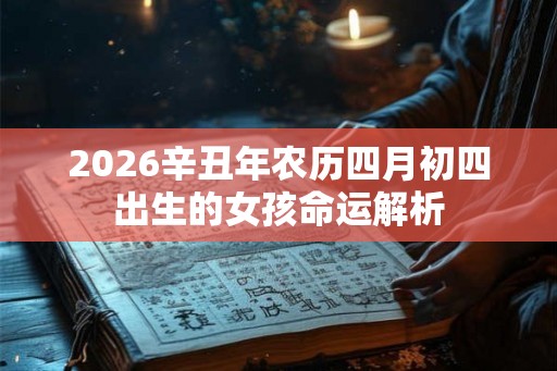 2026辛丑年农历四月初四出生的女孩命运解析 2026辛丑年农历四月初四出生的女孩命运解析