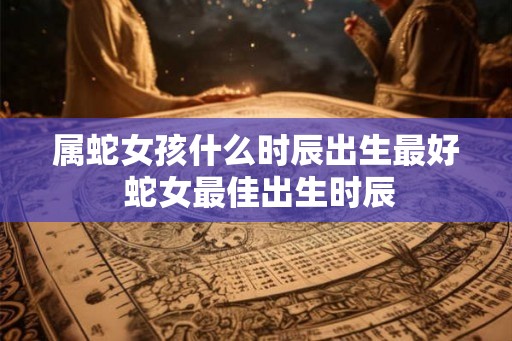 属蛇女孩什么时辰出生最好 蛇女最佳出生时辰