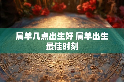属羊几点出生好 属羊出生最佳时刻