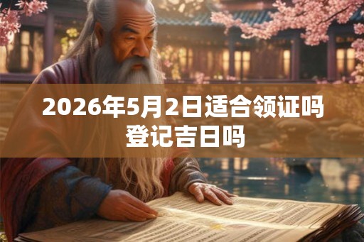 2026年5月2日适合领证吗 登记吉日吗