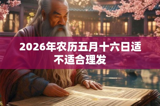 2026年农历五月十六日适不适合理发