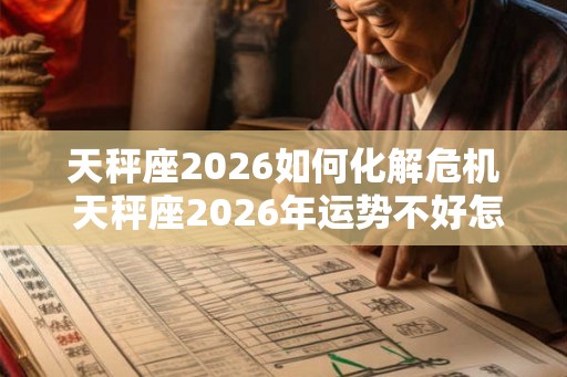 天秤座2026如何化解危机 天秤座2026年运势不好怎么办