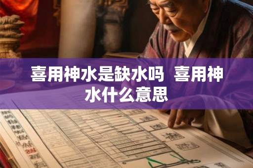喜用神水是缺水吗  喜用神水什么意思