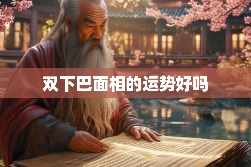 双下巴面相的运势好吗