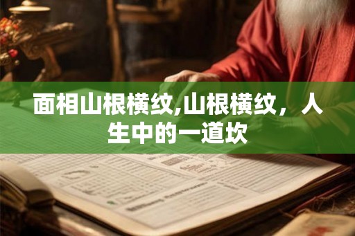 面相山根横纹,山根横纹，人生中的一道坎