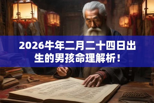 2026牛年二月二十四日出生的男孩命理解析! 2026牛年二月二十四日出生的男孩命理解析!