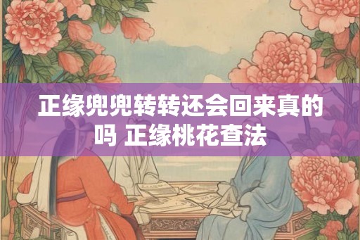 正缘兜兜转转还会回来真的吗 正缘桃花查法