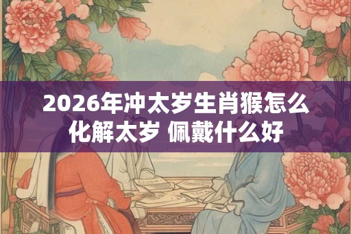 2026年冲太岁生肖猴怎么化解太岁 佩戴什么好 2026年冲太岁生肖猴怎么化解太岁 佩戴什么好