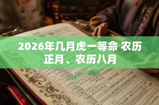 2026年几月虎一等命 农历正月、农历八月