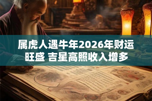 属虎人遇牛年2026年财运旺盛 吉星高照收入增多
