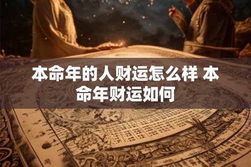 本命年的人财运怎么样 本命年财运如何