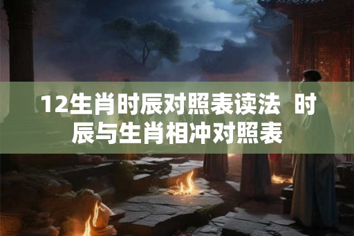 12生肖时辰对照表读法  时辰与生肖相冲对照表