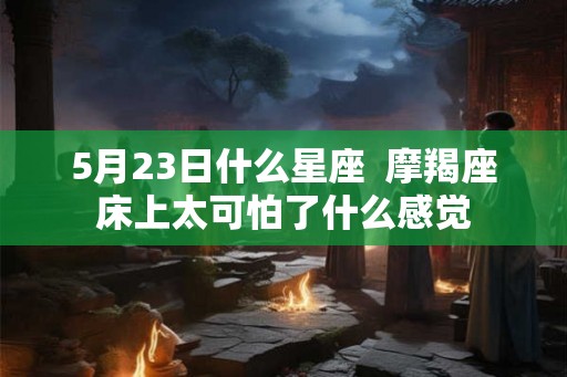 5月23日什么星座  摩羯座床上太可怕了什么感觉