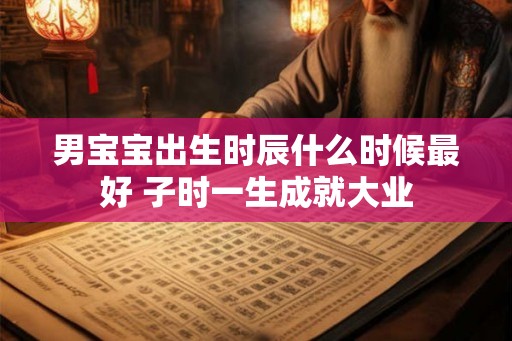 男宝宝出生时辰什么时候最好 子时一生成就大业