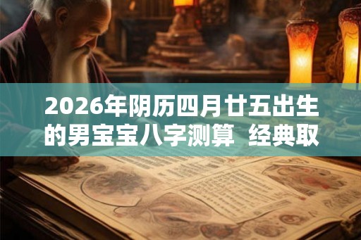 2026年阴历四月廿五出生的男宝宝八字测算 经典取名 2026年阴历四月廿五出生的男宝宝八字测算 经典取名