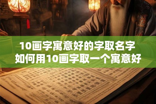 10画字寓意好的字取名字 如何用10画字取一个寓意好的名字