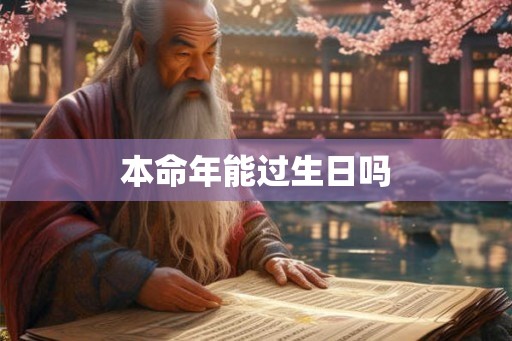 本命年能过生日吗