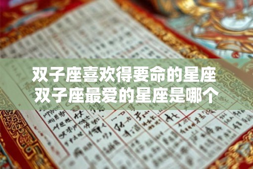 双子座喜欢得要命的星座 双子座最爱的星座是哪个 双子座喜欢得要命的星座 双子座最爱的星座是哪个