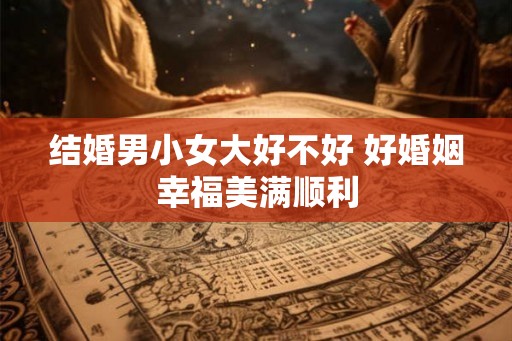 结婚男小女大好不好 好婚姻幸福美满顺利