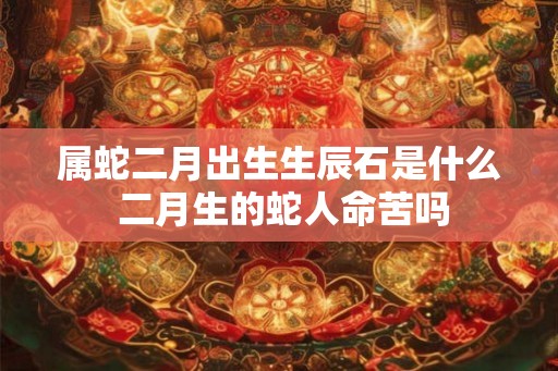 属蛇二月出生生辰石是什么 二月生的蛇人命苦吗