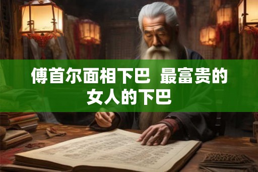 傅首尔面相下巴  最富贵的女人的下巴