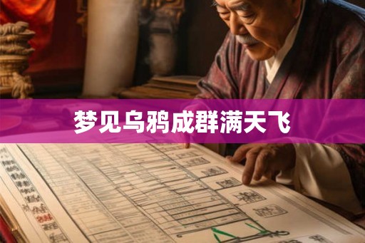 梦见乌鸦成群满天飞