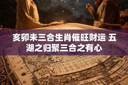 亥卯未三合生肖催旺财运 五湖之归聚三合之有心