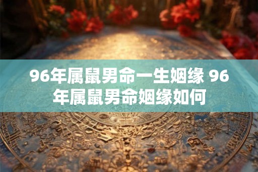 96年属鼠男命一生姻缘 96年属鼠男命姻缘如何