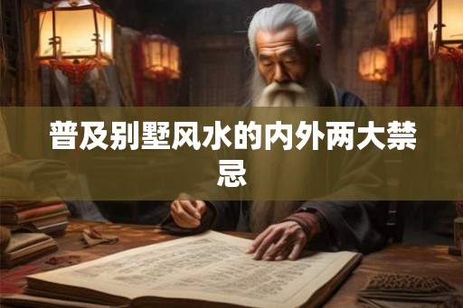 普及别墅风水的内外两大禁忌