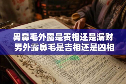 男鼻毛外露是贵相还是漏财 男外露鼻毛是吉相还是凶相