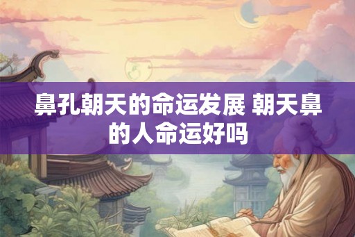 鼻孔朝天的命运发展 朝天鼻的人命运好吗 鼻孔朝天的命运发展 朝天鼻的人命运好吗